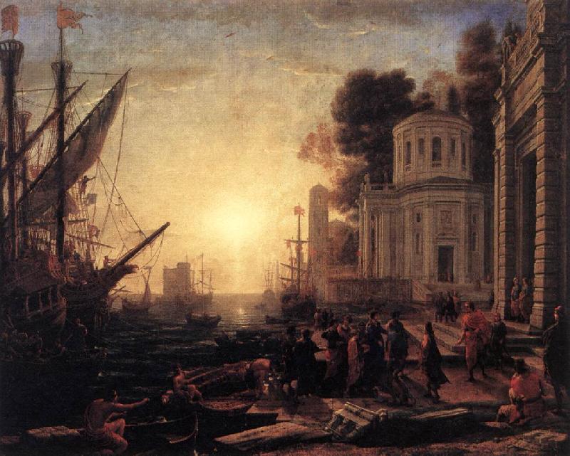 Claude Lorrain The Disembarkation of Cleopatra at Tarsus dfg